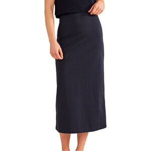 Boden Black Midi Skirt Timeless Elegance